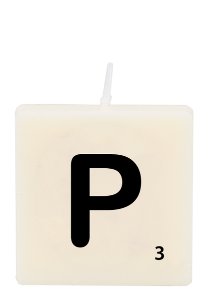 Letter candle - P