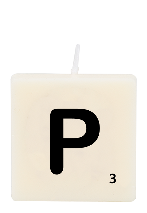 Letter candle - P