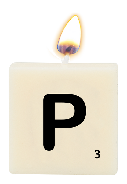 Letter candle - P