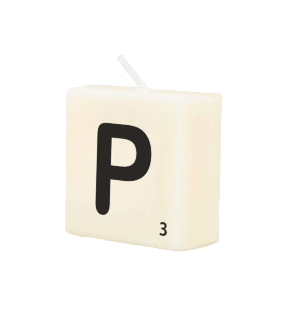 Letter candle - P