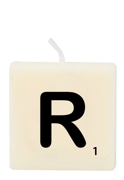 Letter candle - R