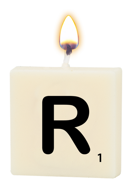 Letter candle - R