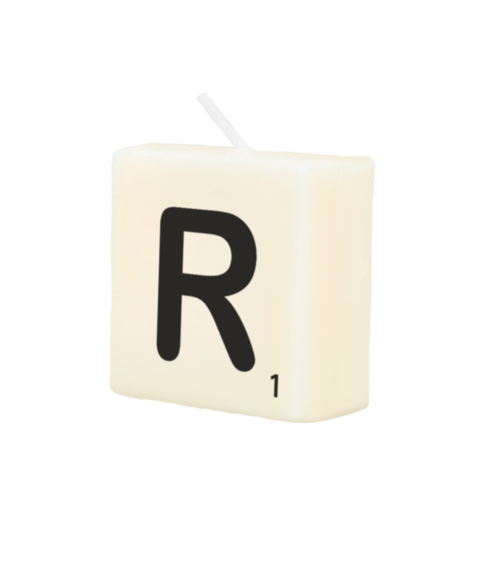 Letter candle - R