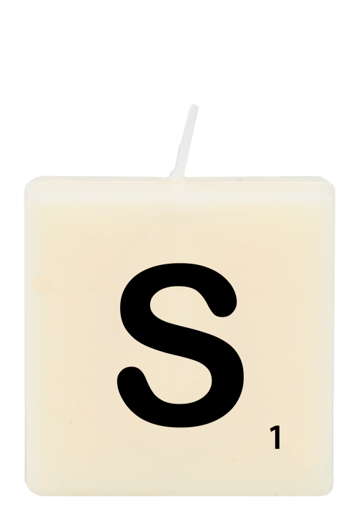 Letter candle - S