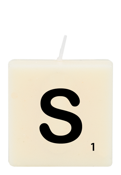 Letter candle - S