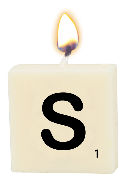 Letter candle - S