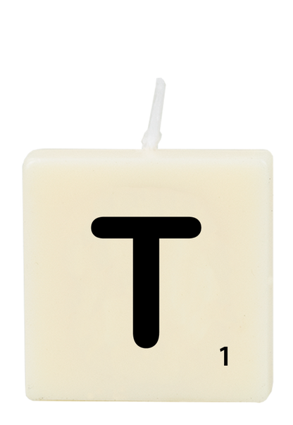 Letter candle - T