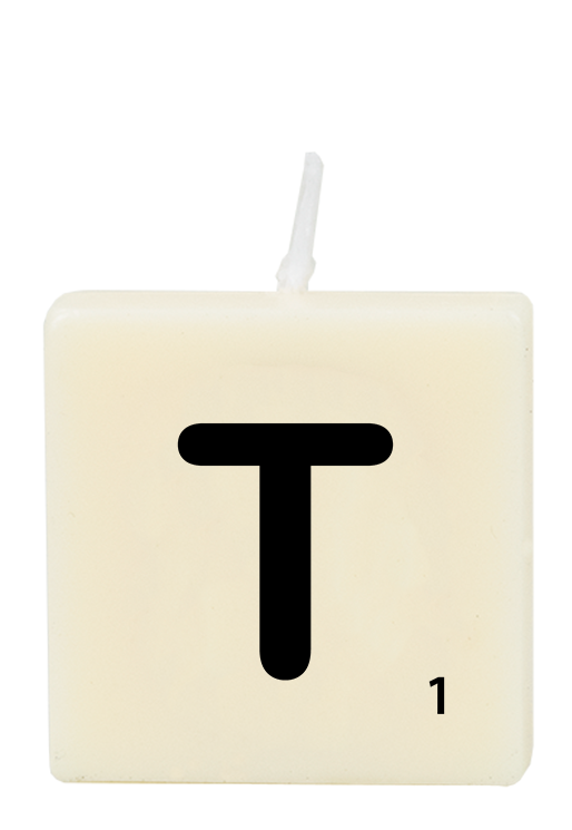Letter candle - T