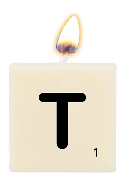 Letter candle - T