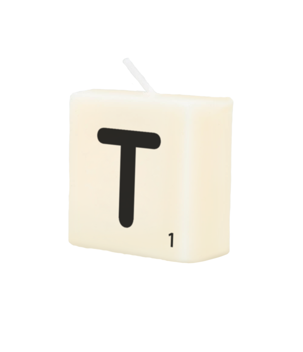 Letter candle - T