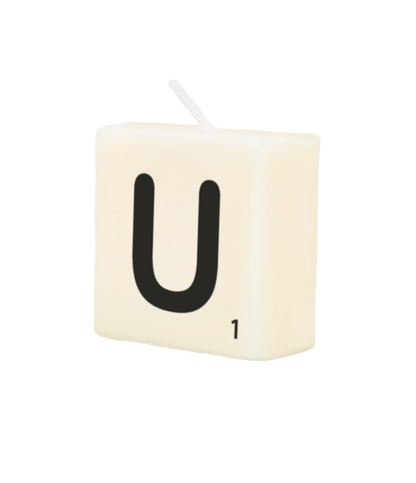 Letter candle - U