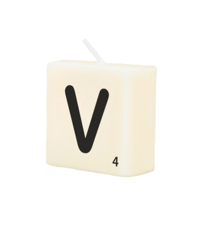 Letter candle - V