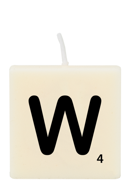 Letter candle - W