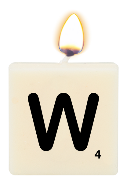 Letter candle - W