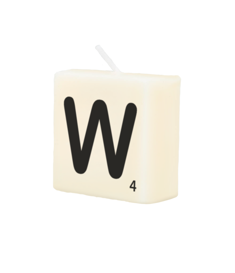 Letter candle - W