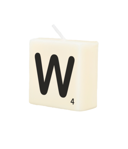 Letter candle - W
