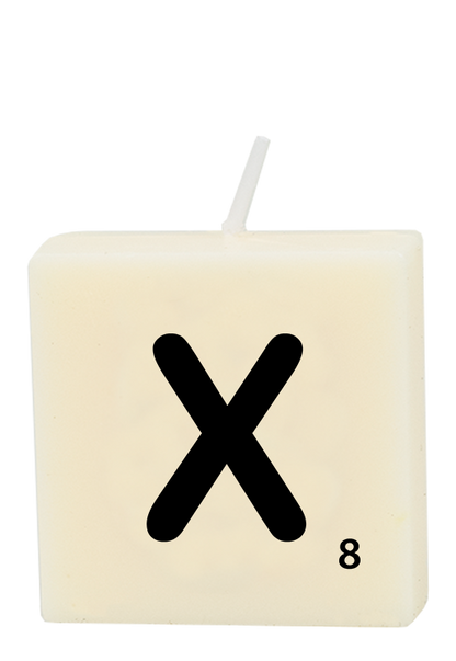 Letter candle - X