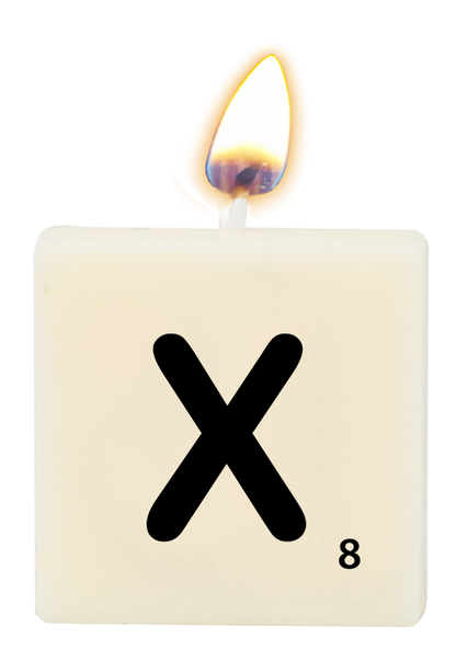 Letter candle - X
