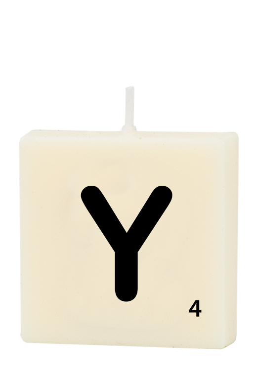 Letter candle - Y