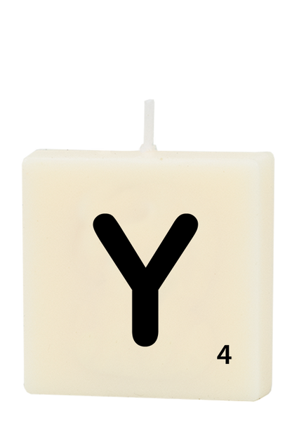Letter candle - Y