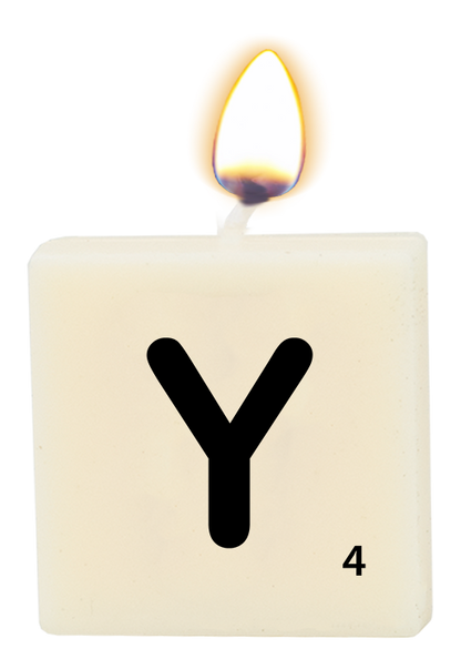 Letter candle - Y