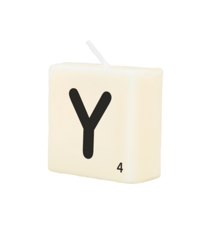 Letter candle - Y