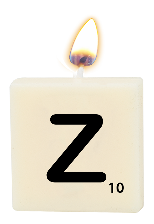 Letter candle - Z