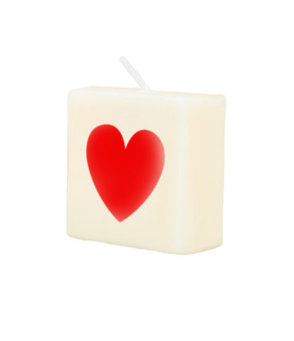 Letter candle - Heart (red)