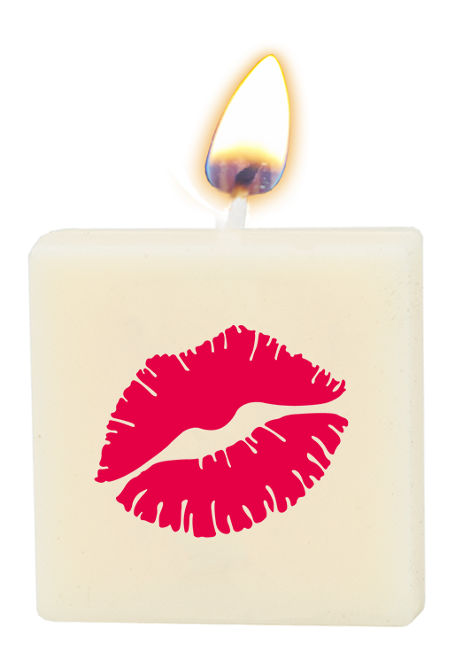 Letter candle - Kiss