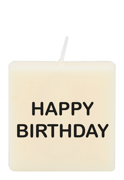 Letter candle - Happy birthday