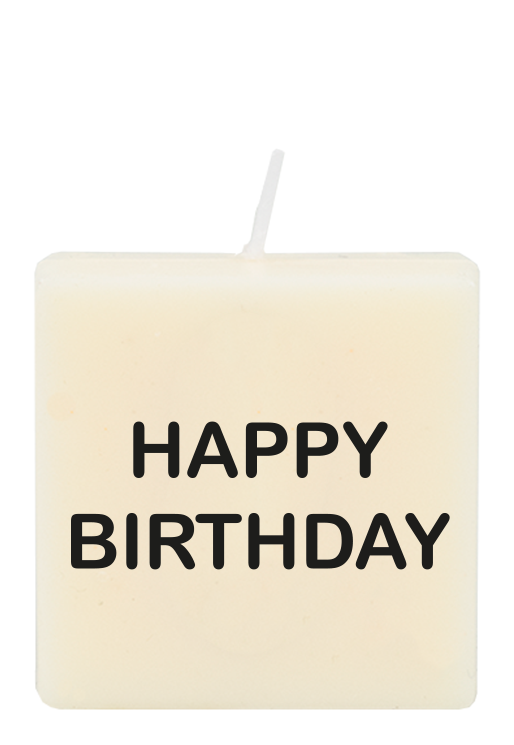 Letter candle - Happy birthday
