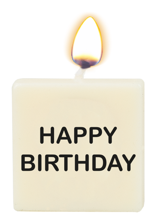 Letter candle - Happy birthday