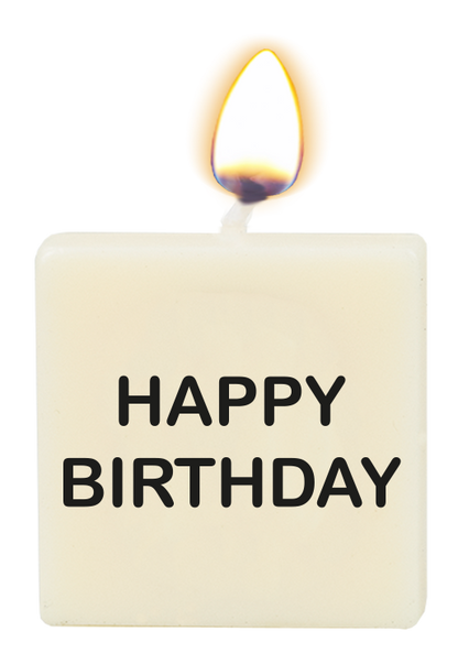 Letter candle - Happy birthday