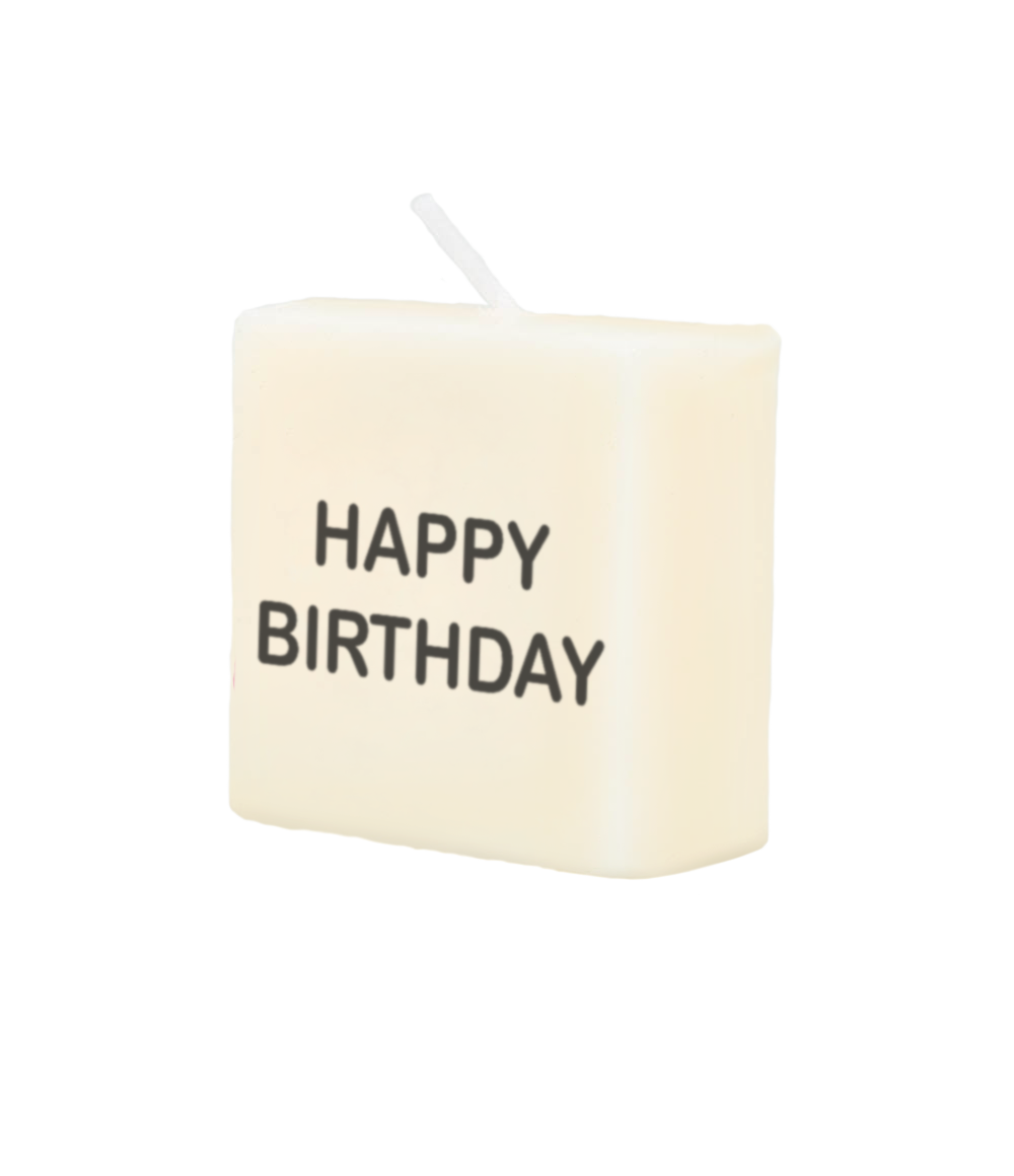 Letter candle - Happy birthday