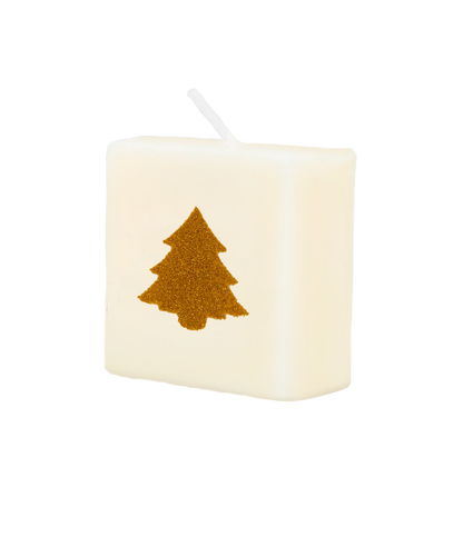 Letter candle - Christmas tree (gold)
