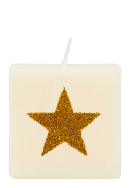 Letter candle - Star (gold)