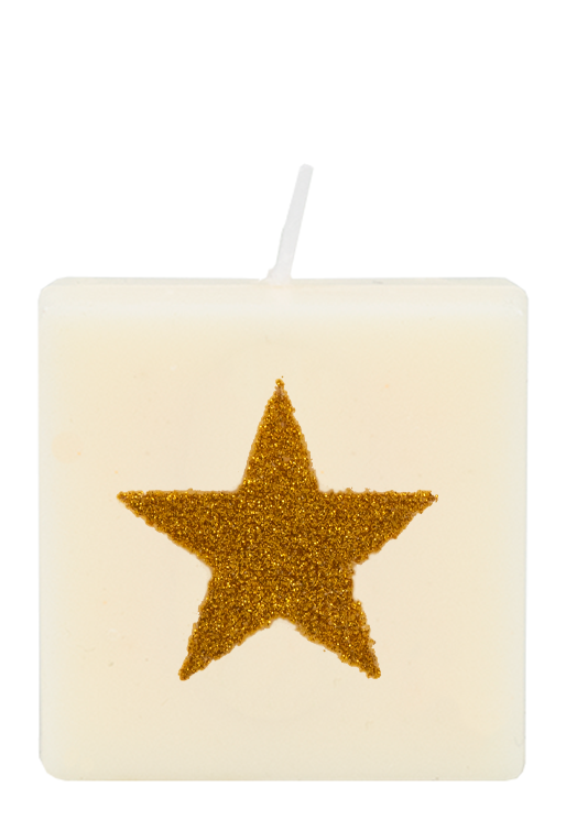 Letter candle - Star (gold)