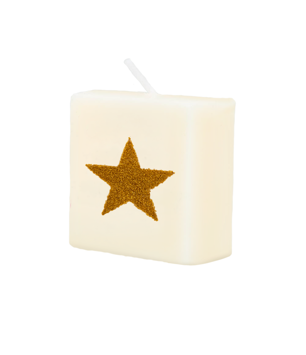 Letter candle - Star (gold)