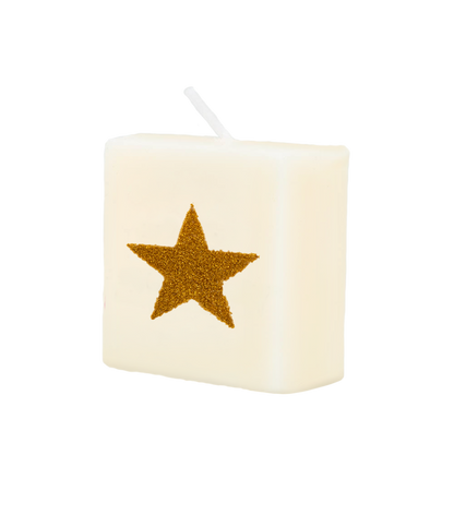 Letter candle - Star (gold)