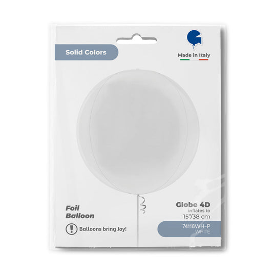 Globe 15inc White 4D