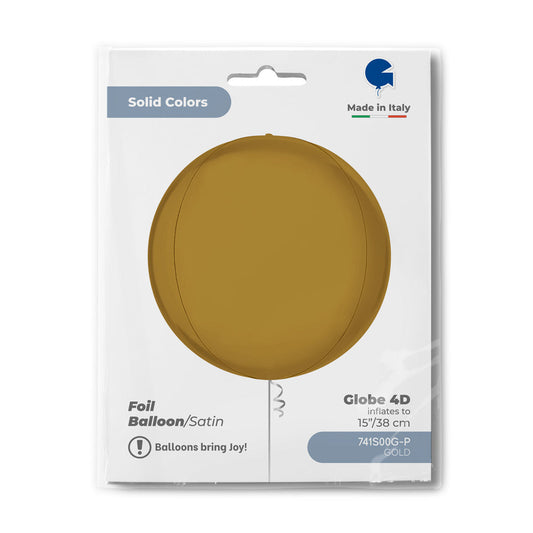 Globe 15inc Satin Gold 4D