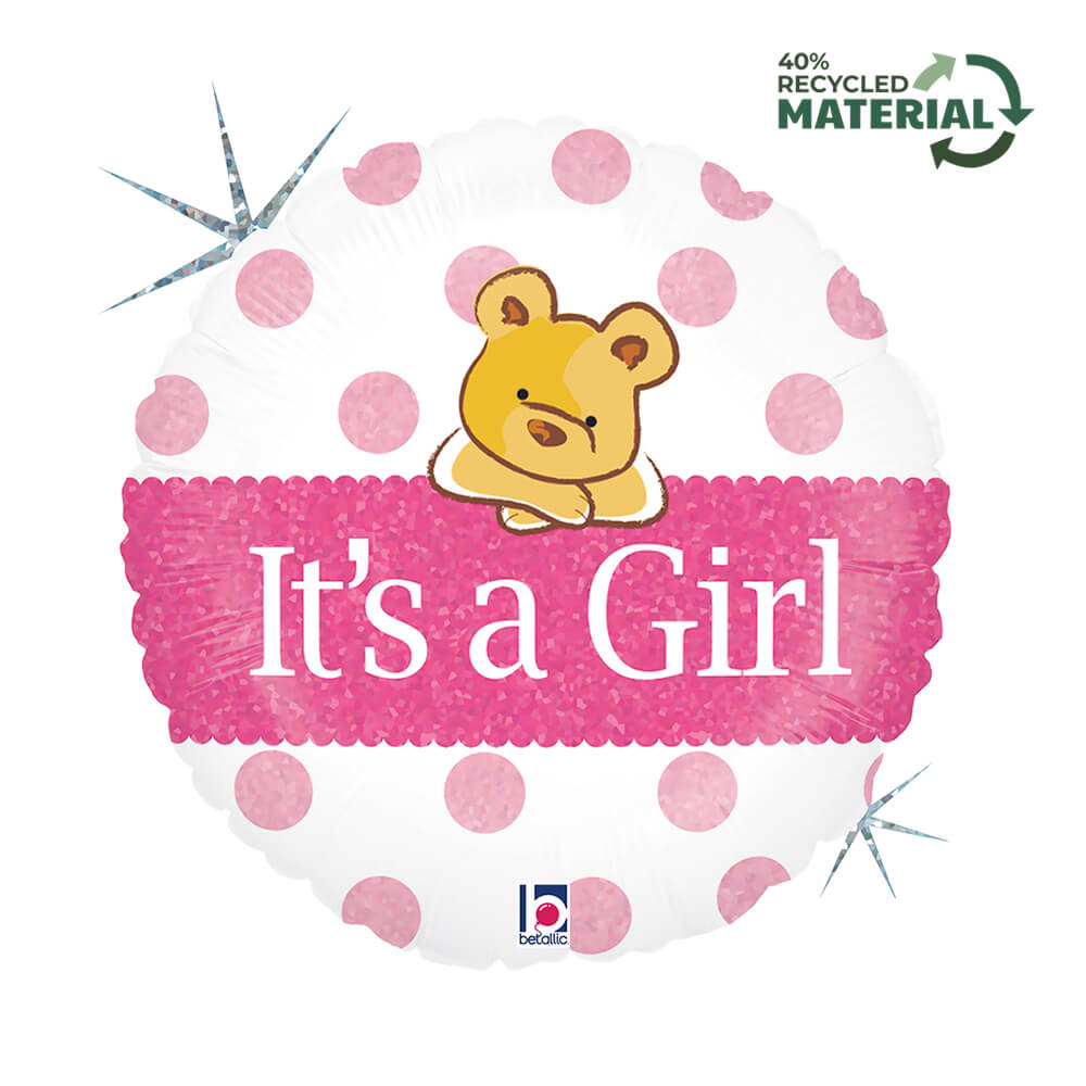 Baby Girl Bear Holographic (W)