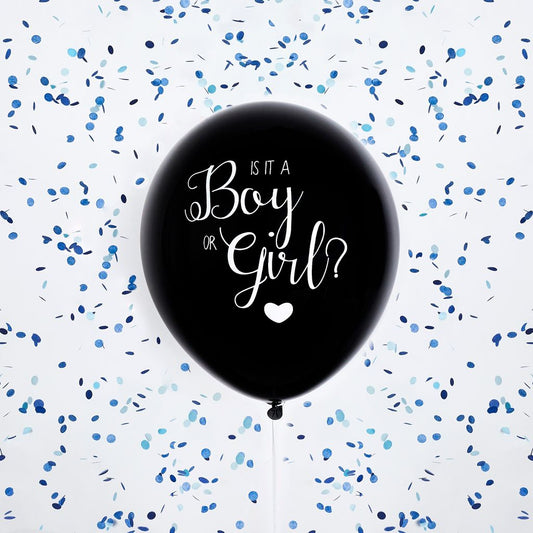 Black Gender Reveal 18" Latex Balloon - Pink 1 Pack