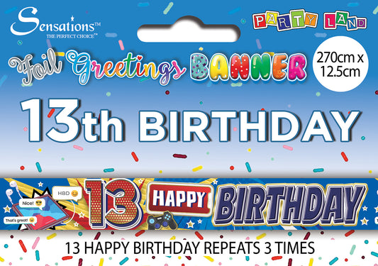 Banners - Age 13 Male