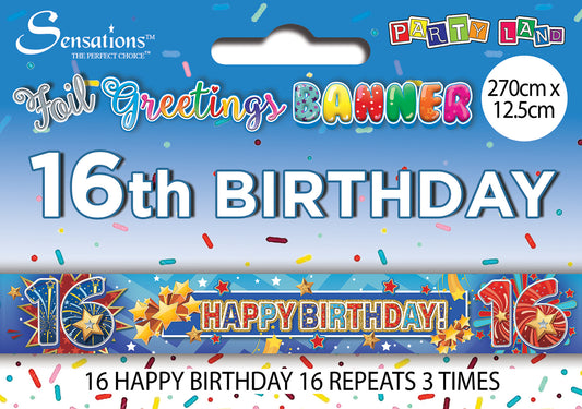 Banners - Age 16 Male