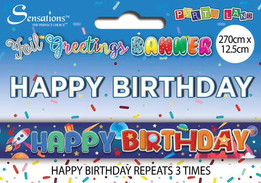 Banners - Happy Birthday Male Juv