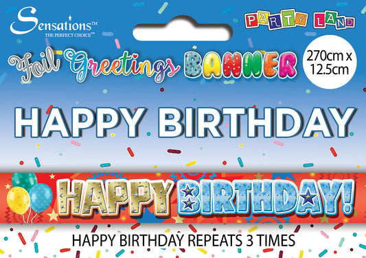 Banners - Happy Birthday Male Juv