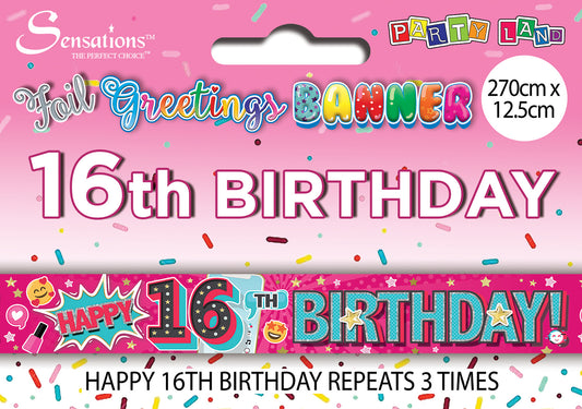 Banners - Age 16 Female
