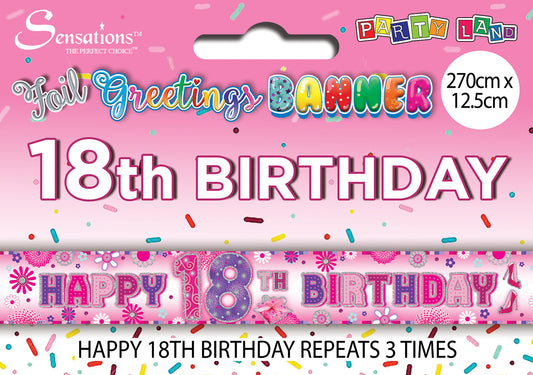 Banners - Age 18 Female