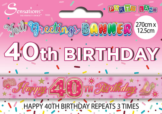 Banners - Age 40 Female